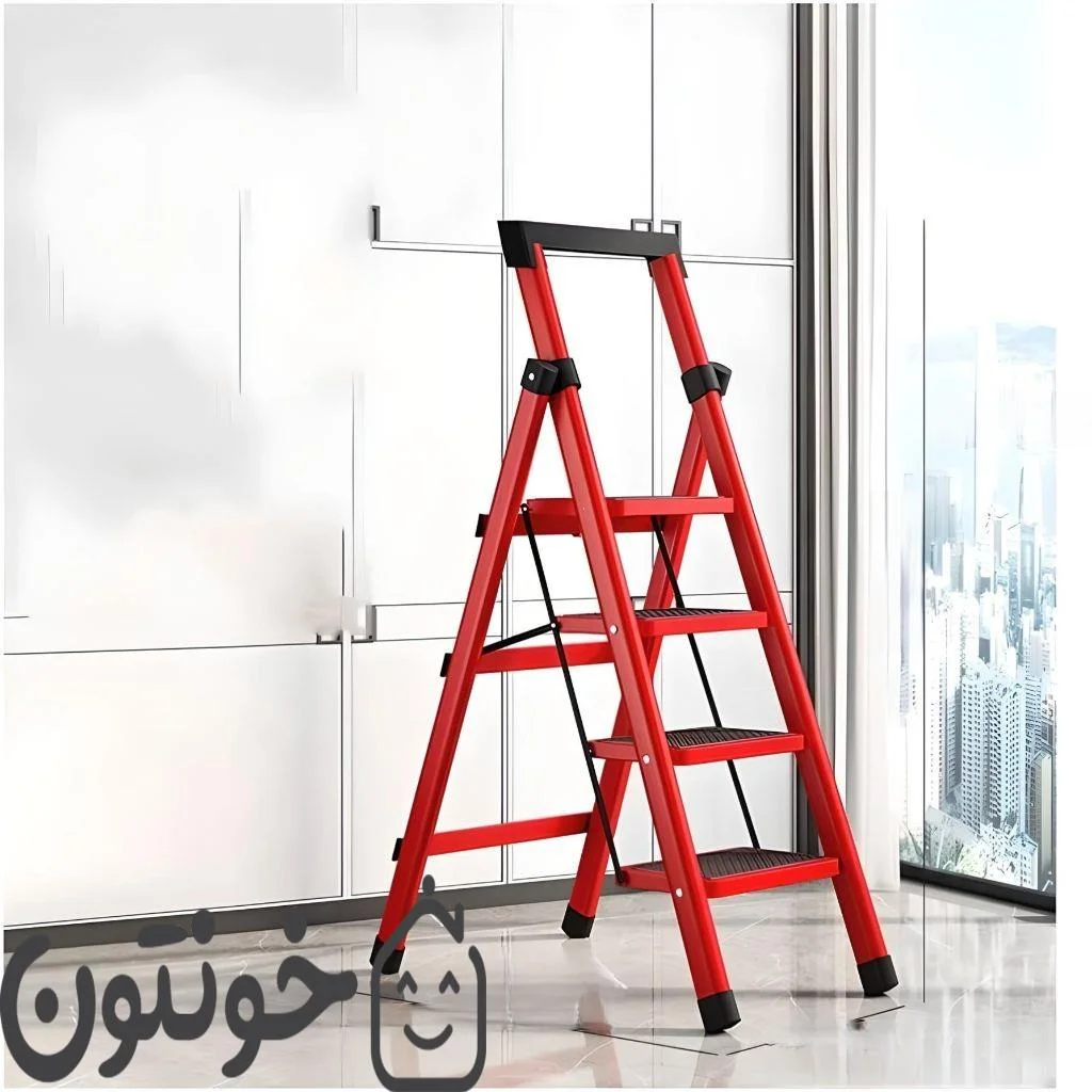 خرید و قیمت نردبان 4 پله خانگی تاشو از تولید کننده - خونتون 14 نردبان 4 پله