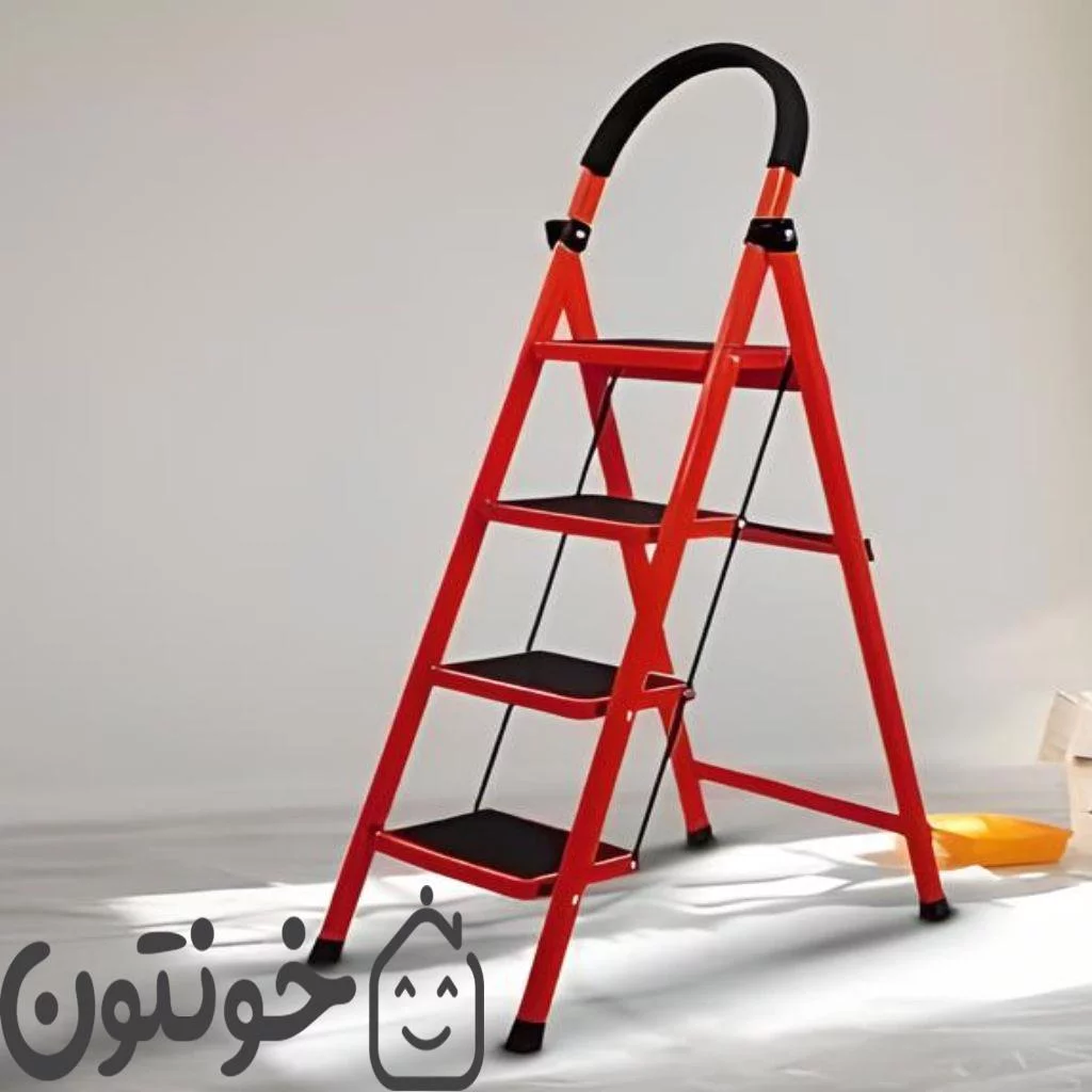 بررسی بهترین نوع نردبان پله تاشو آهنی و 6 ویژگی آن - خونتون 9 نردبان پله تاشو آهنی
