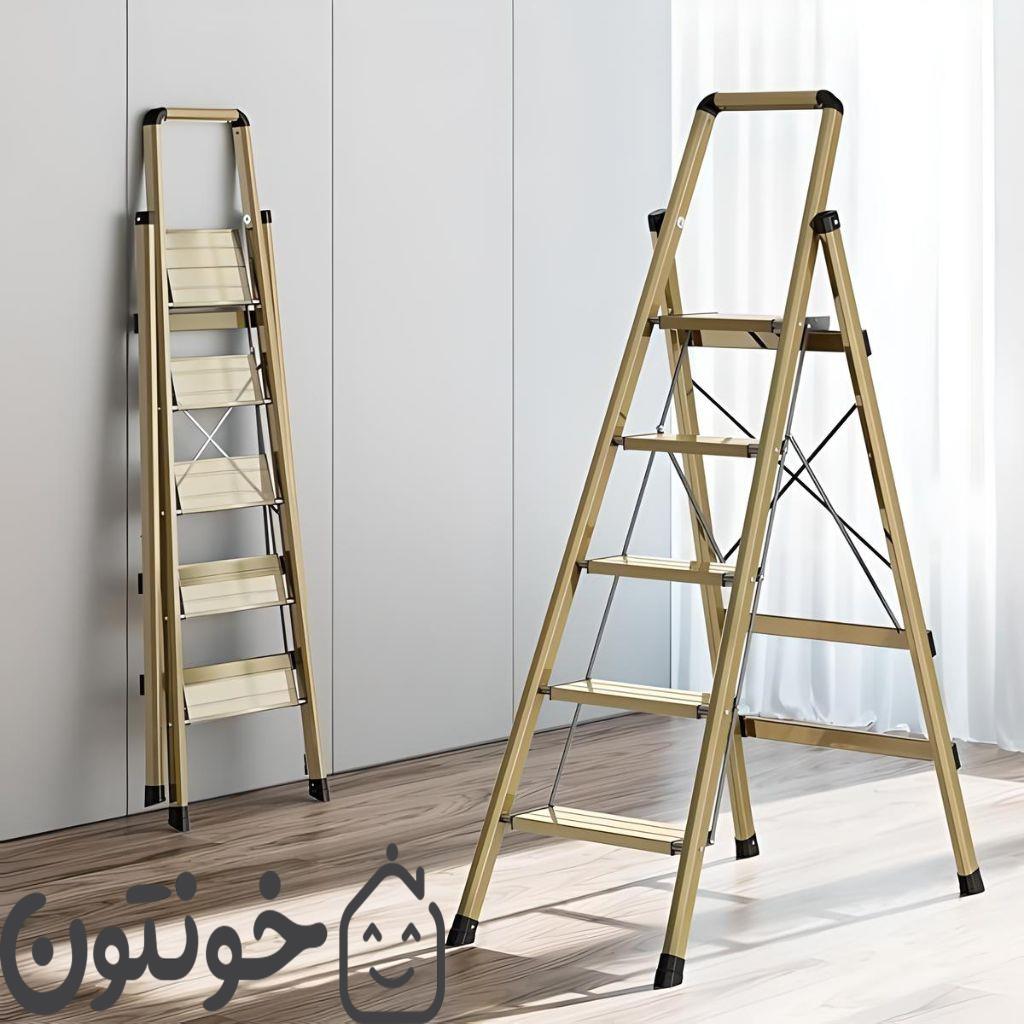 خرید نردبان خانگی آلومینیومی جمع‌شو